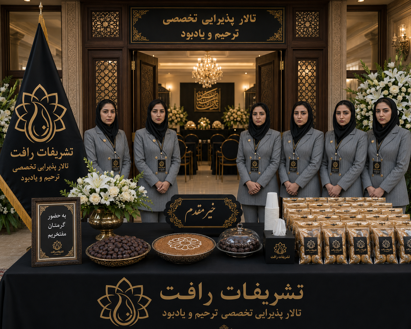 خدمات نیرو همراهی و حفاظت و کمک رسانی مراسم و مجالس تشریفات رافت